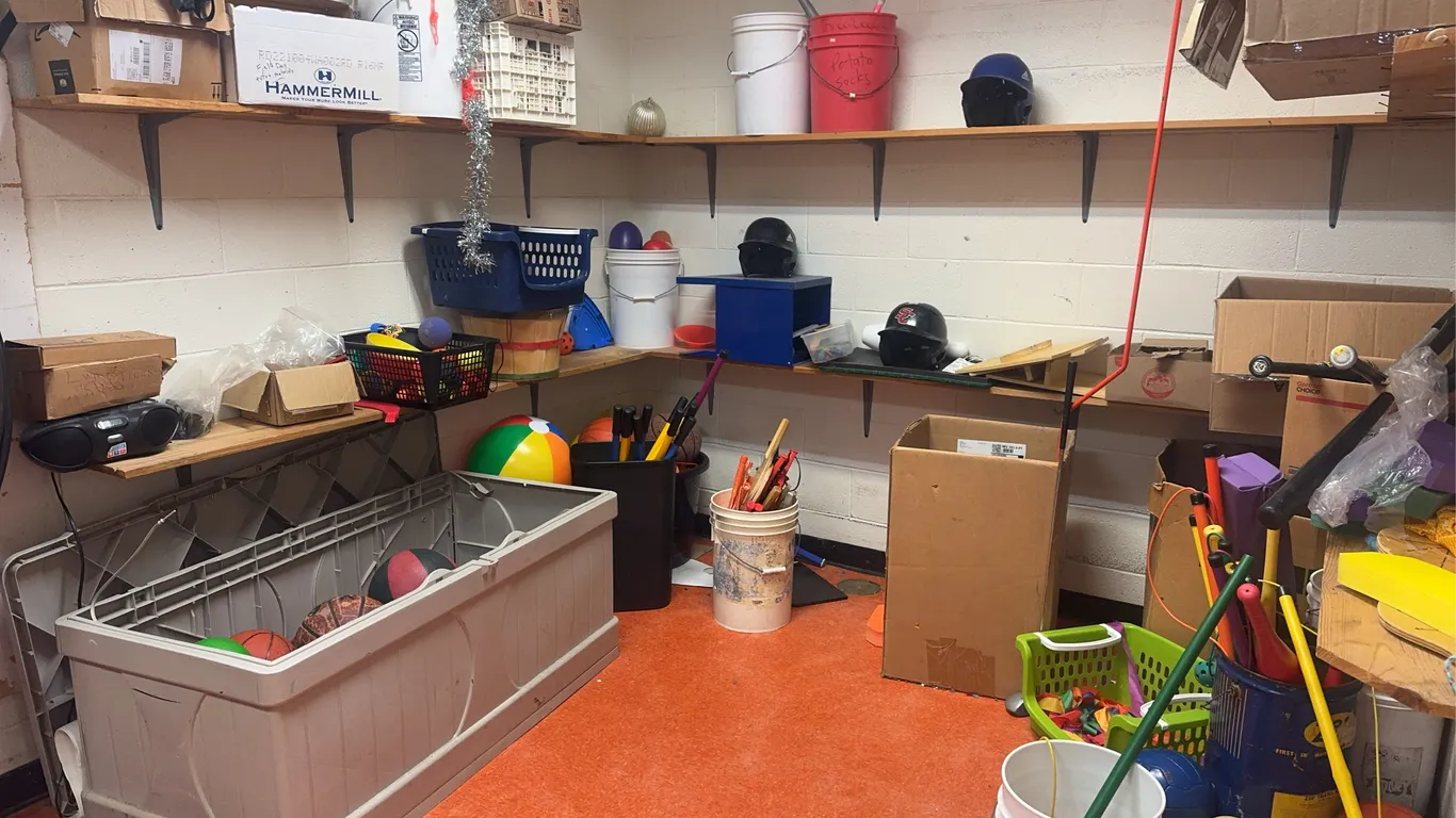 Contents of Gymnasium Closet