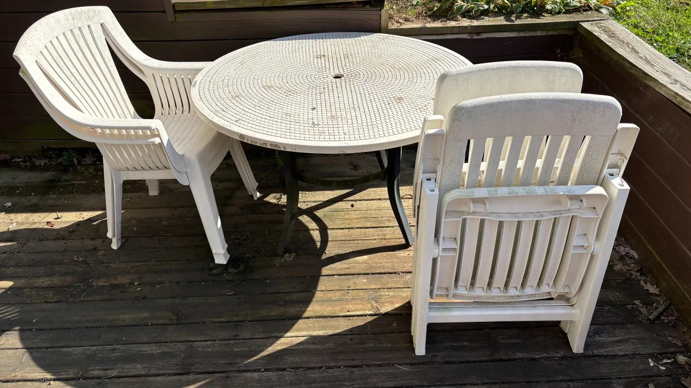 Patio table and chairs