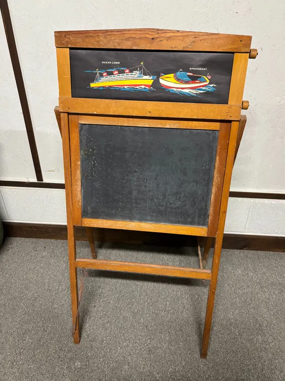 Chalkboard with Picture Scroll
