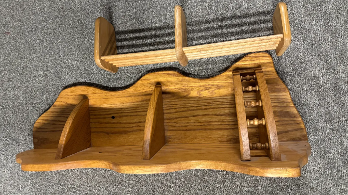 Corner Shelf & Rack (shelf is 32"L)