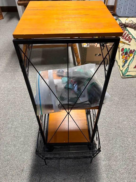 Magazine Rack/Stand (10"W x 15"L x 26"H) (Contents Do Not Sell)