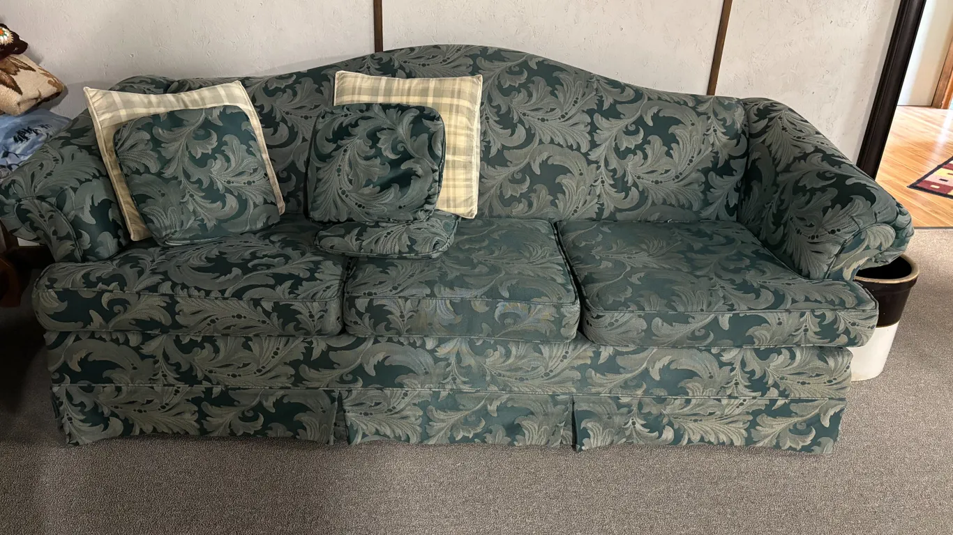 Couch (35"W x 88"L x 34"H) & Chair (43"W x 33"L x 33"H)