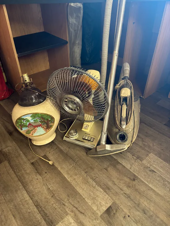 Sweeper, fan and lamp