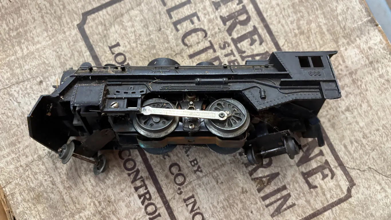 Toy train pieces