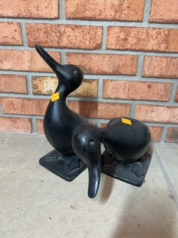 Set of (2) Cast Iron Ducks