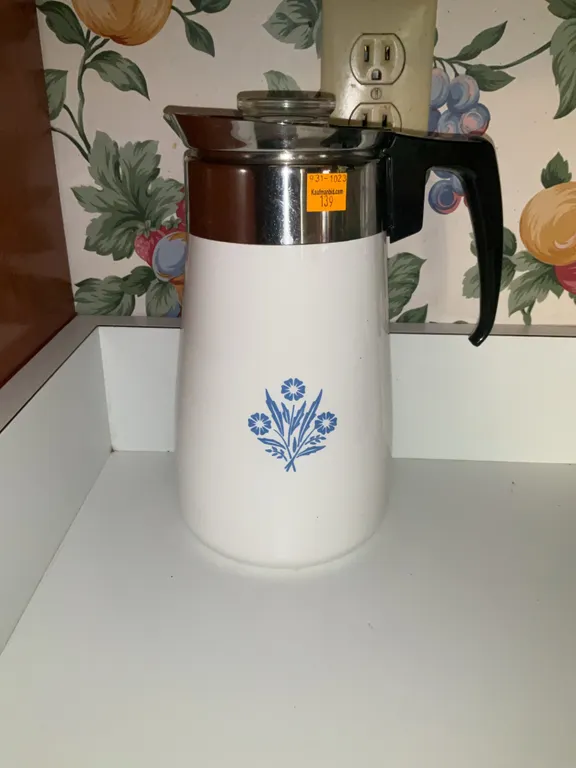 Corning Ware Blue Cornflower Percolator