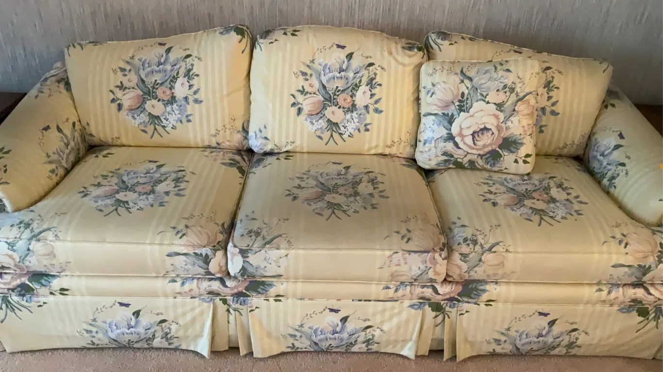 Ethan Allen Floral Couch