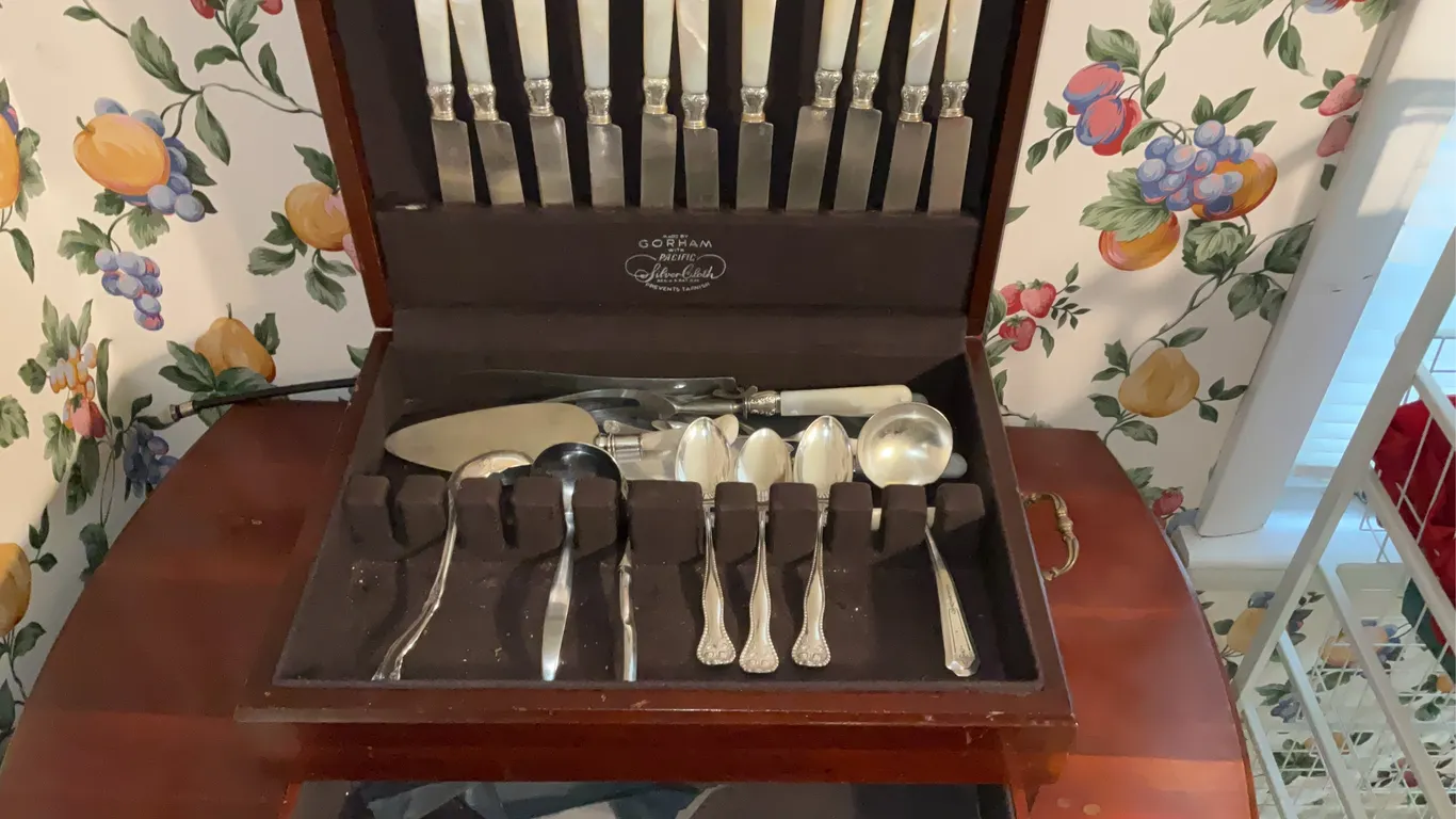 Assortment of Gorham Pacific Silver Plated Flatware in Box