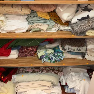 3 Shelves of Linens