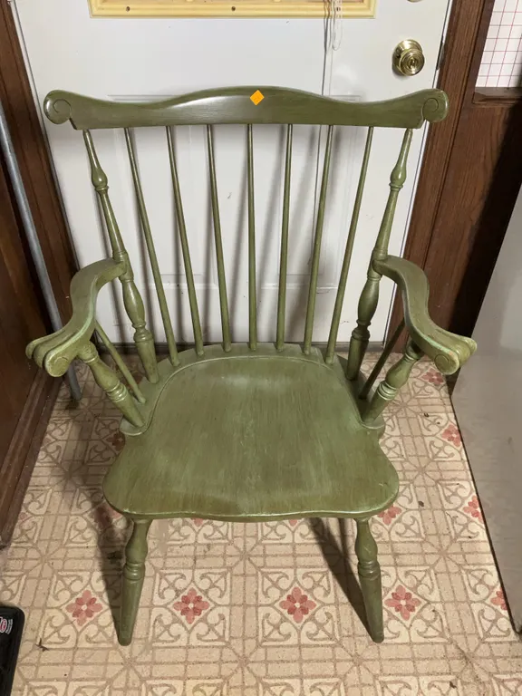 Vintage Wooden Captains Chair