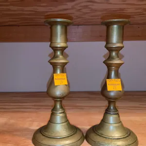 2 Brass Candle Holders