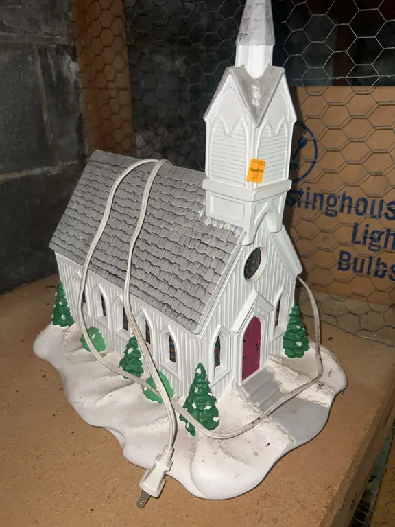 Ceramic Lighted Church
