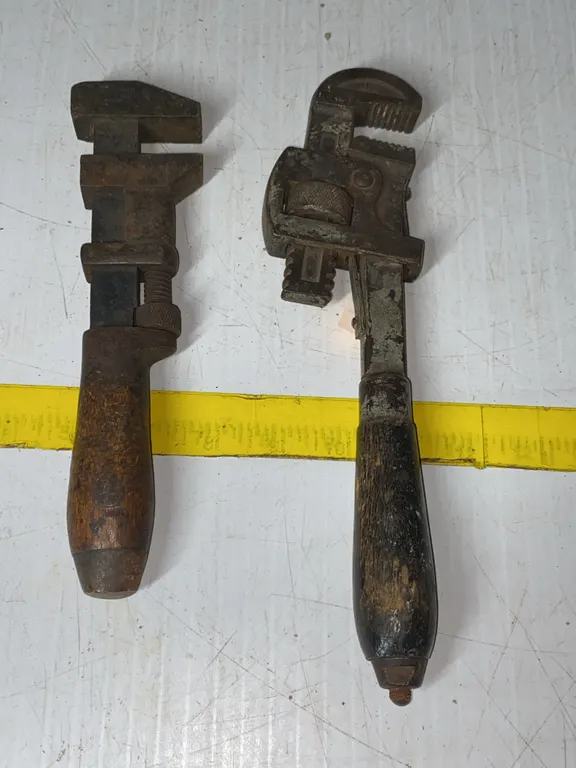 Vintage pipe wrenches