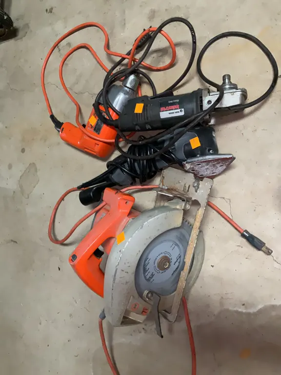 Circular Saw, Jig Saw, Triangle Sander, Rotary Tool