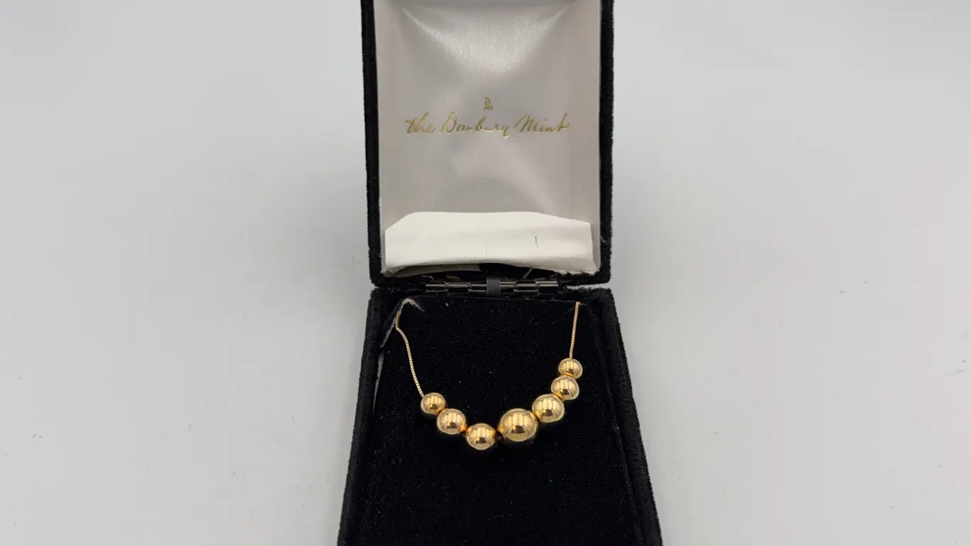 18" 14K Gold Bead Necklace -3 gr.