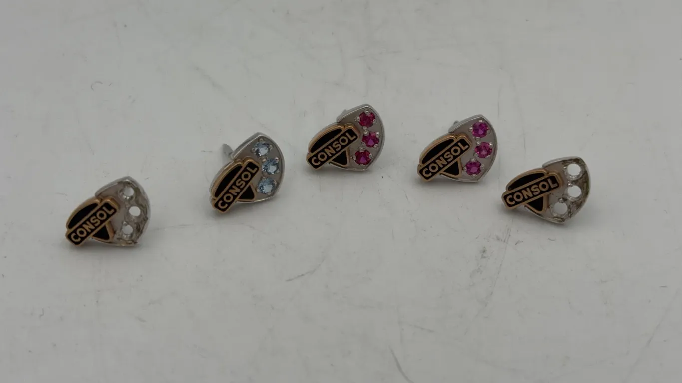 (5) 10K Gold Consol Pins -7.6 gr.