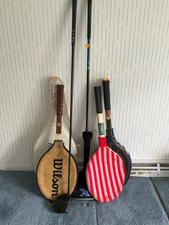 Tennis Rackets and Golf Clubs