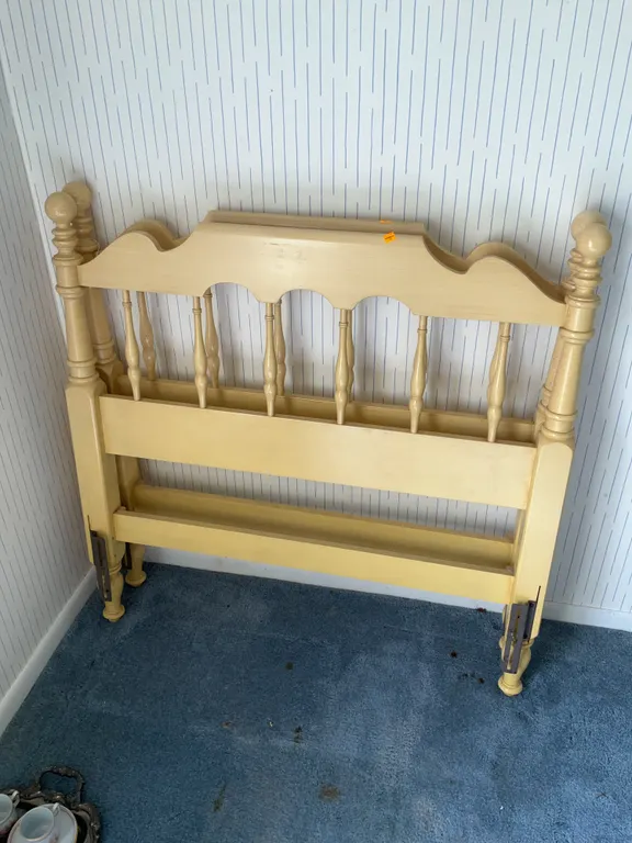 Single Wood Headboard and Footboard