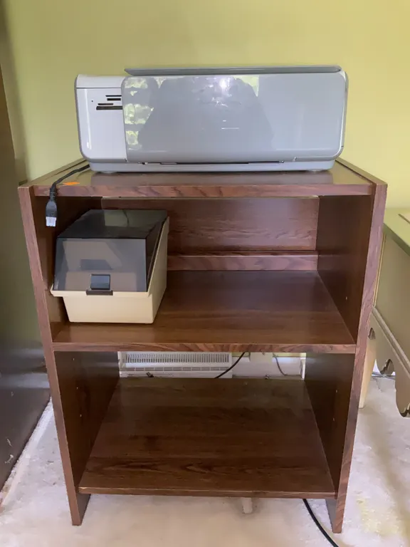HP Photosmart Printer C4250 All in One, Wooden Shelf, Rolodex