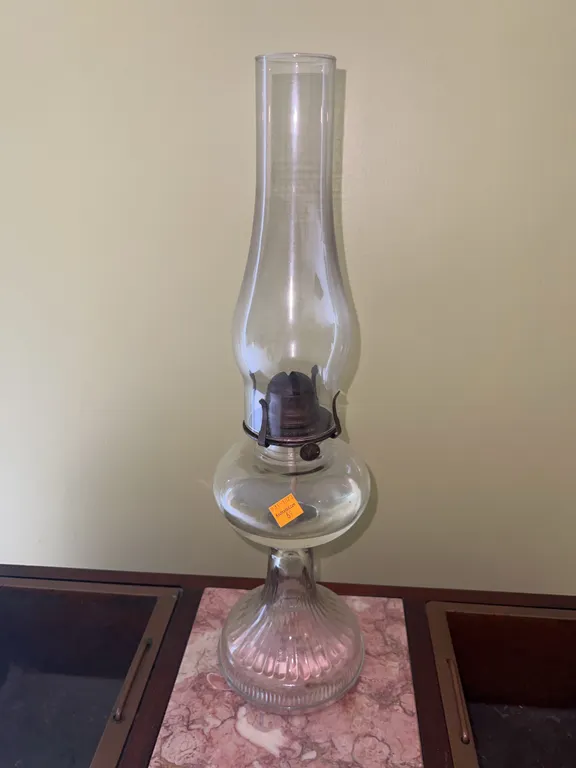 Clear Glass Oil Lamp