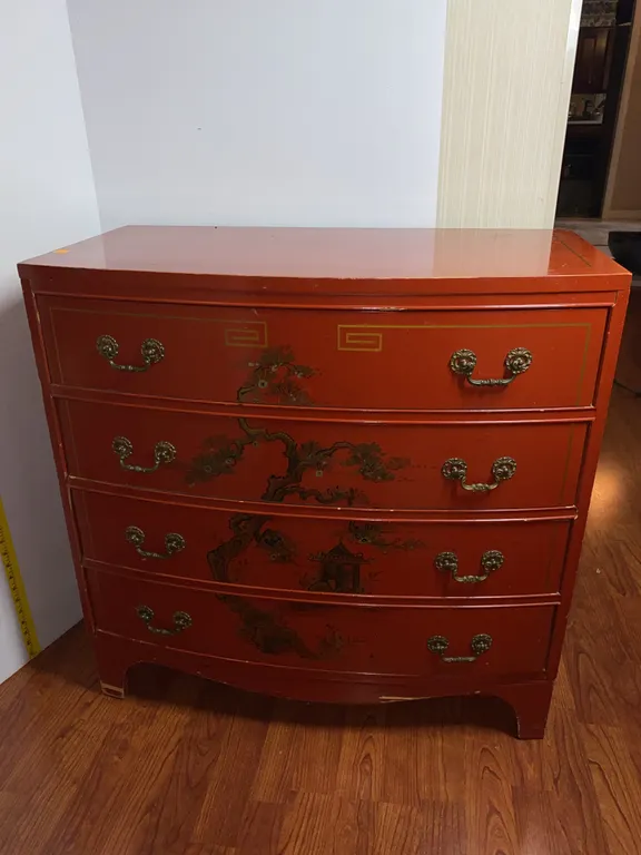Unmarked Japanese style dresser 