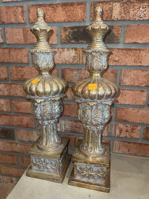 Set of (2) Plaster Decorations
