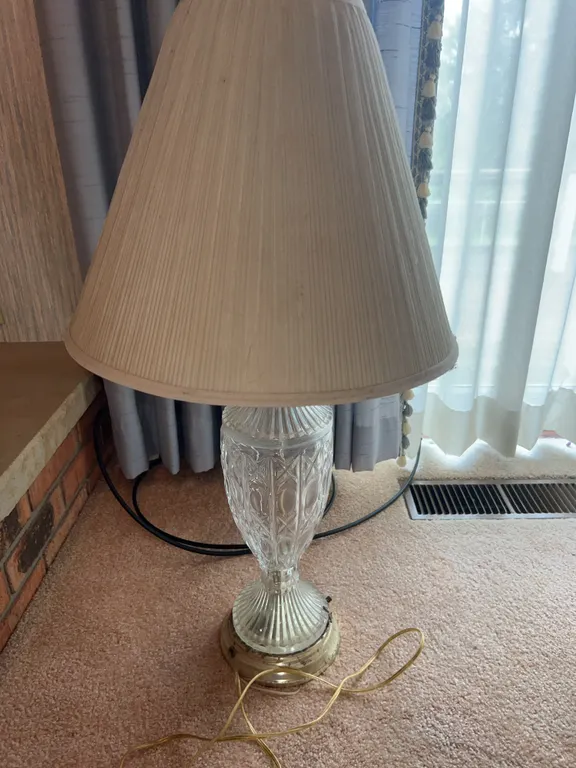 Clear Glass Table Lamp