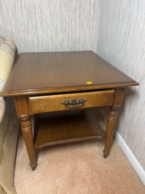 Set of (2) Ethan Allen Wooden Side Tables