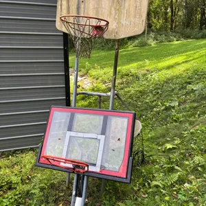 (2)-basketball backboards with rims