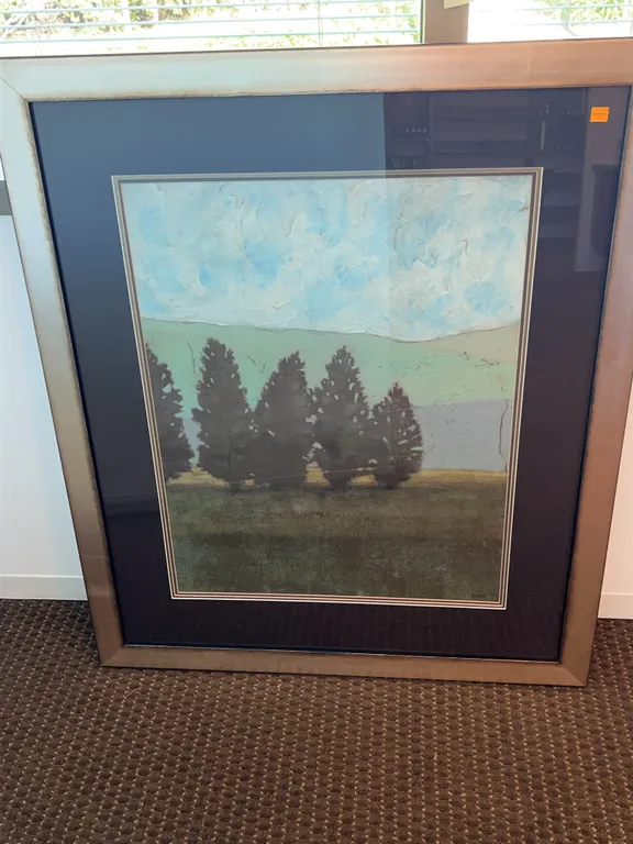 Print by Norm Wyatt Hand Embellished Conservation Glass