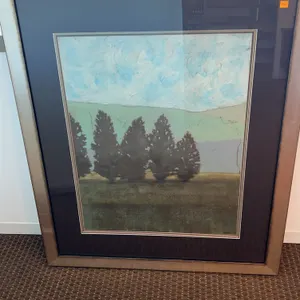 Print by Norm Wyatt Hand Embellished Conservation Glass