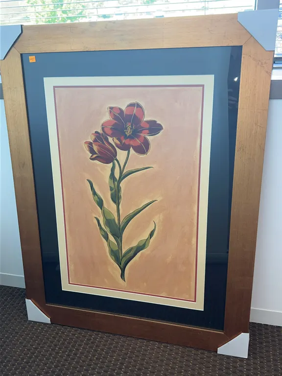Hand Colored Print of Tulip