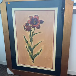 Hand Colored Print of Tulip