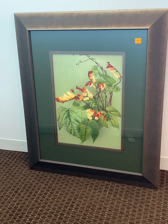 Giclee Print with Linen Mat and Wood Fillet, Conservation Framing