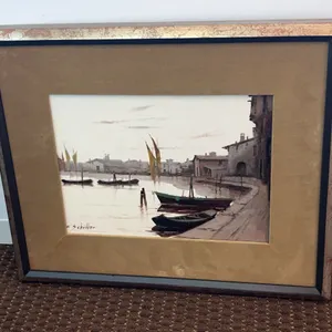 Original Oil Painting by Frederick Schiller, Hungarian Artist