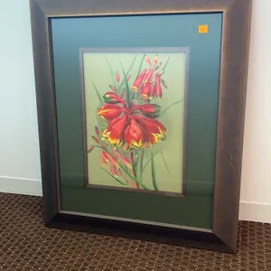 Giclee Print with Linen Mat and Wood Fillet, Conservation Framing