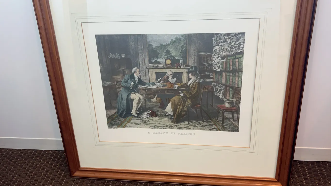“A Breach of Promise” by W. Dendy Sadler, Hand Drawn