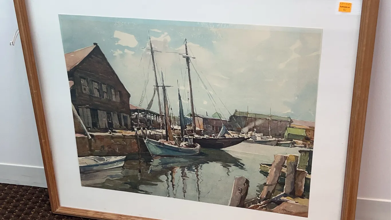 Framed Print of Sailboats