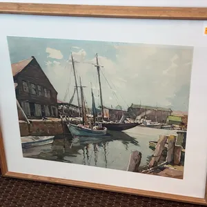 Framed Print of Sailboats