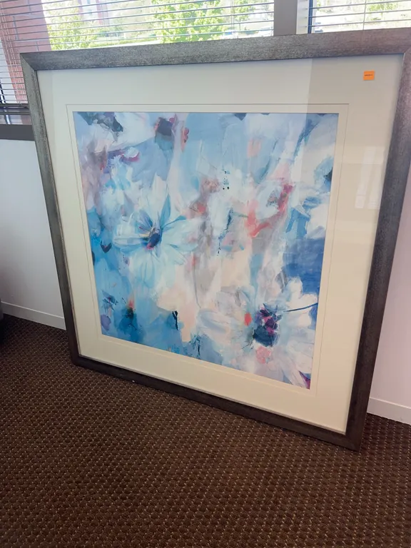Framed Abstract Floral Art