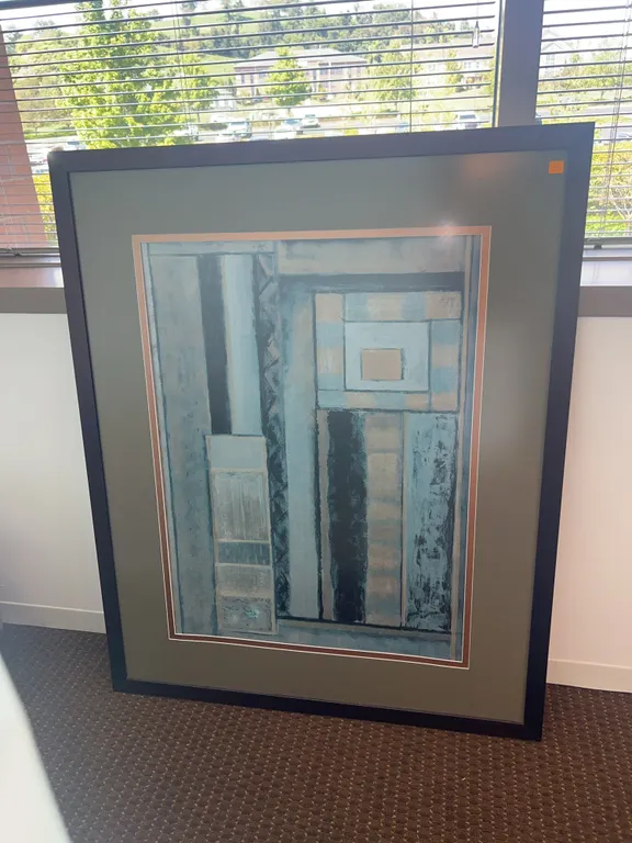Metal Framed Abstract Art
