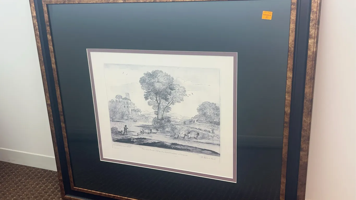 Engraver In Cheapside Frames Print by Claude le Lorraine