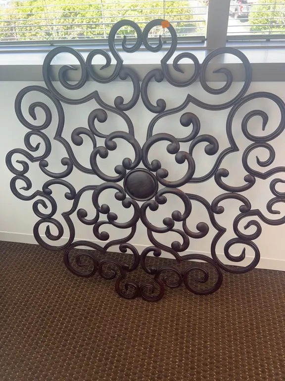 Metal Scrollwork Panel Decoration