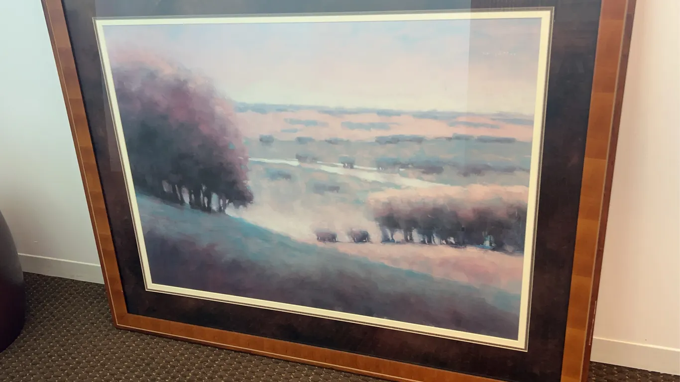 Framed Landscape Art “ Autumn View”