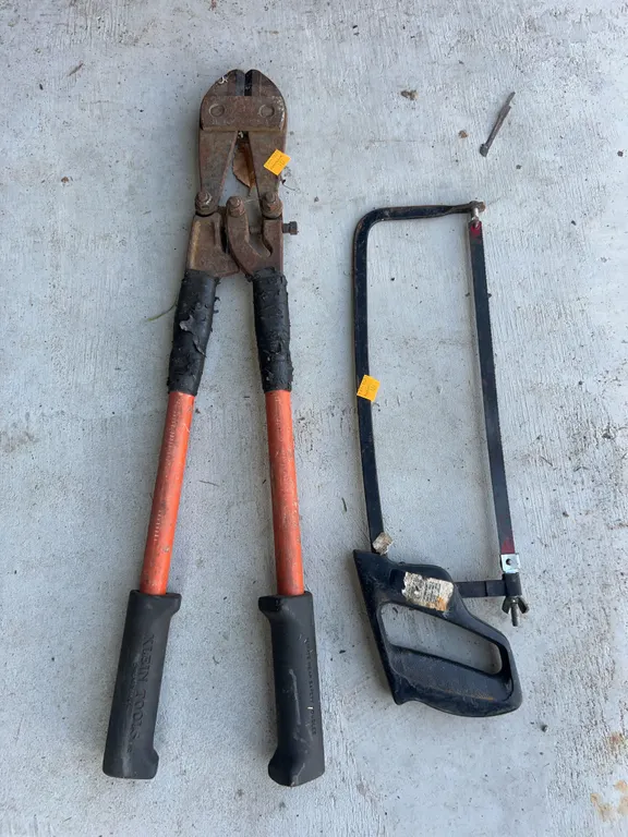 Bolt Cutters, Hand Saw