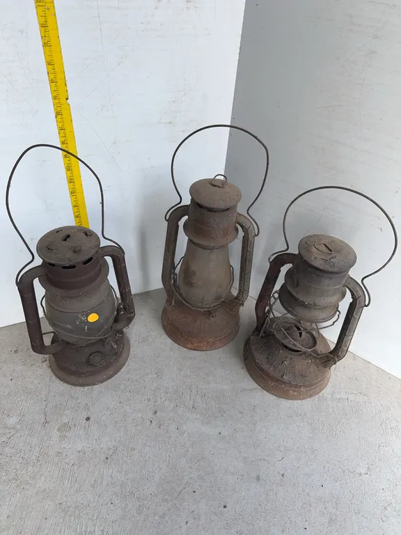 (3) Antique Lanterns