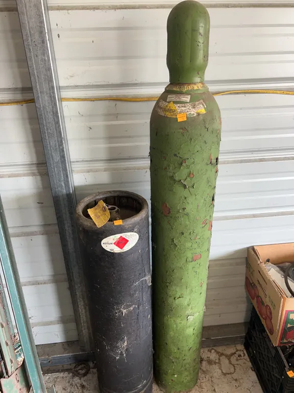 Oxygen and Acetylene Tanks, with Leads