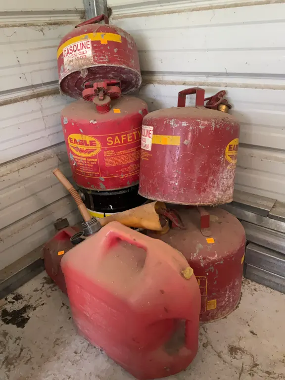 Assortment of Gas Cans
