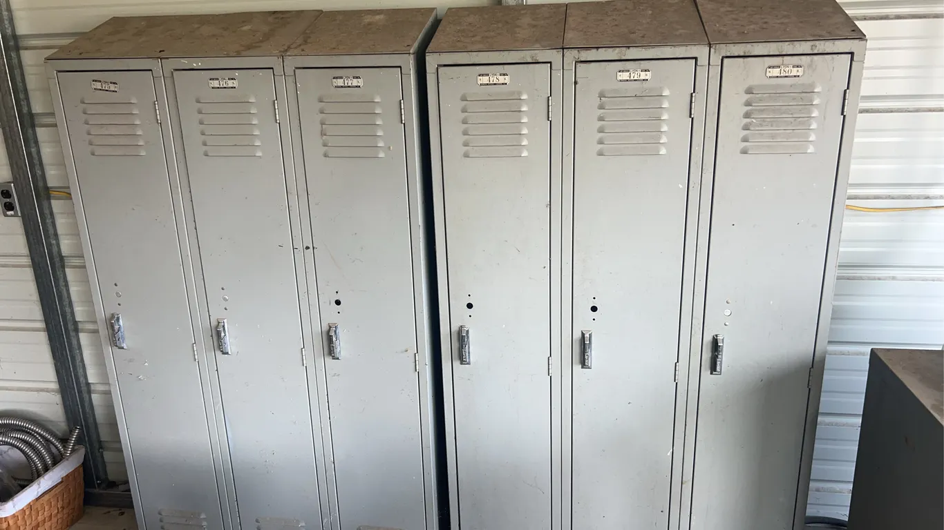 (2) Sets of 3 Metal Lockers