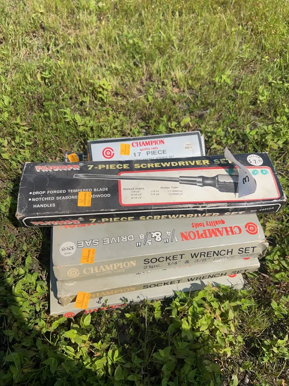 Assorted Socket Wrench Sets, Etc.